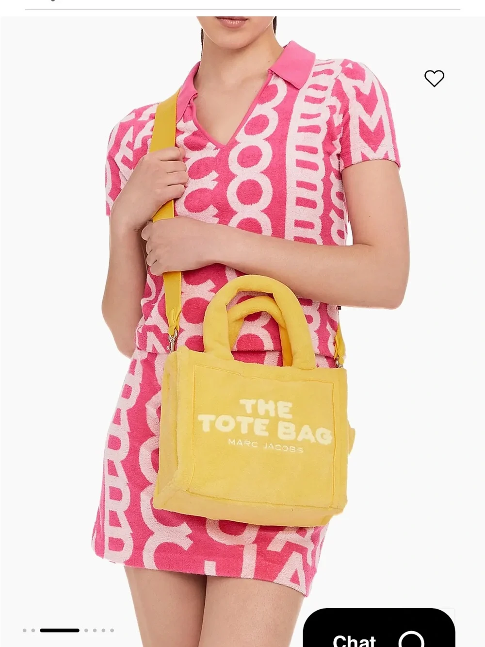 NWT Marc Jacob’s the terry small tote bag yellow